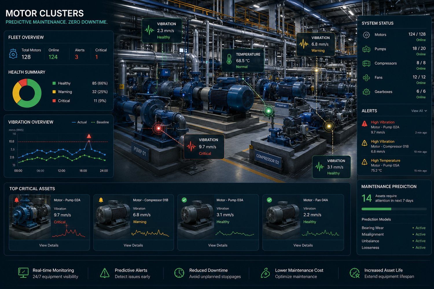 Motor Clusters — predictive maintenance AI